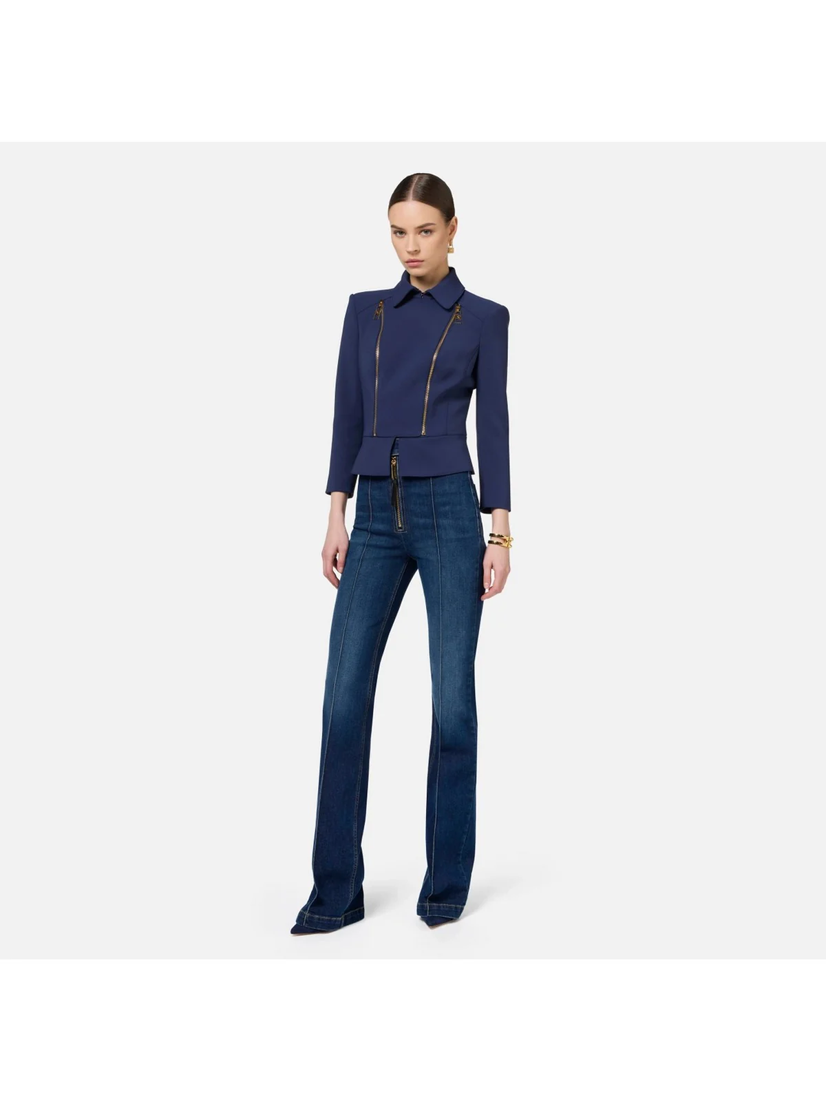 ELISABETTA FRANCHI Giacca Donna GI10046E2 B75 Blu - Image 2