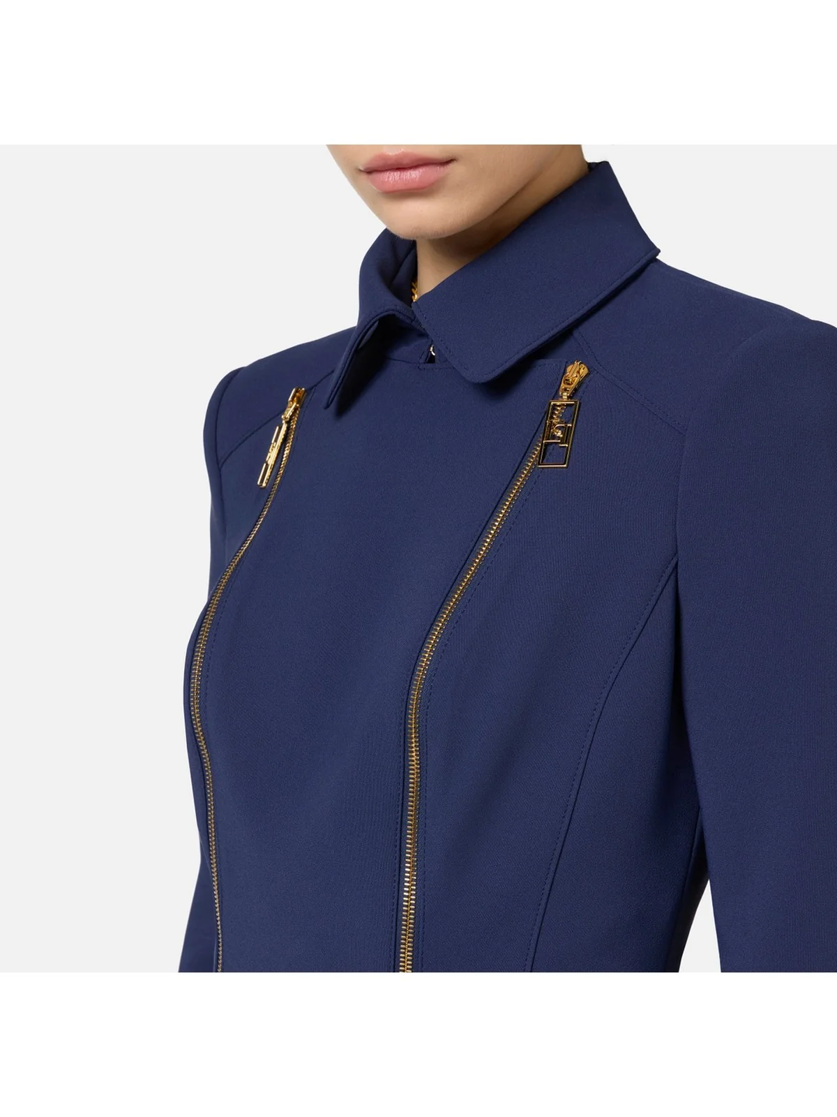 ELISABETTA FRANCHI Giacca Donna GI10046E2 B75 Blu - Image 4