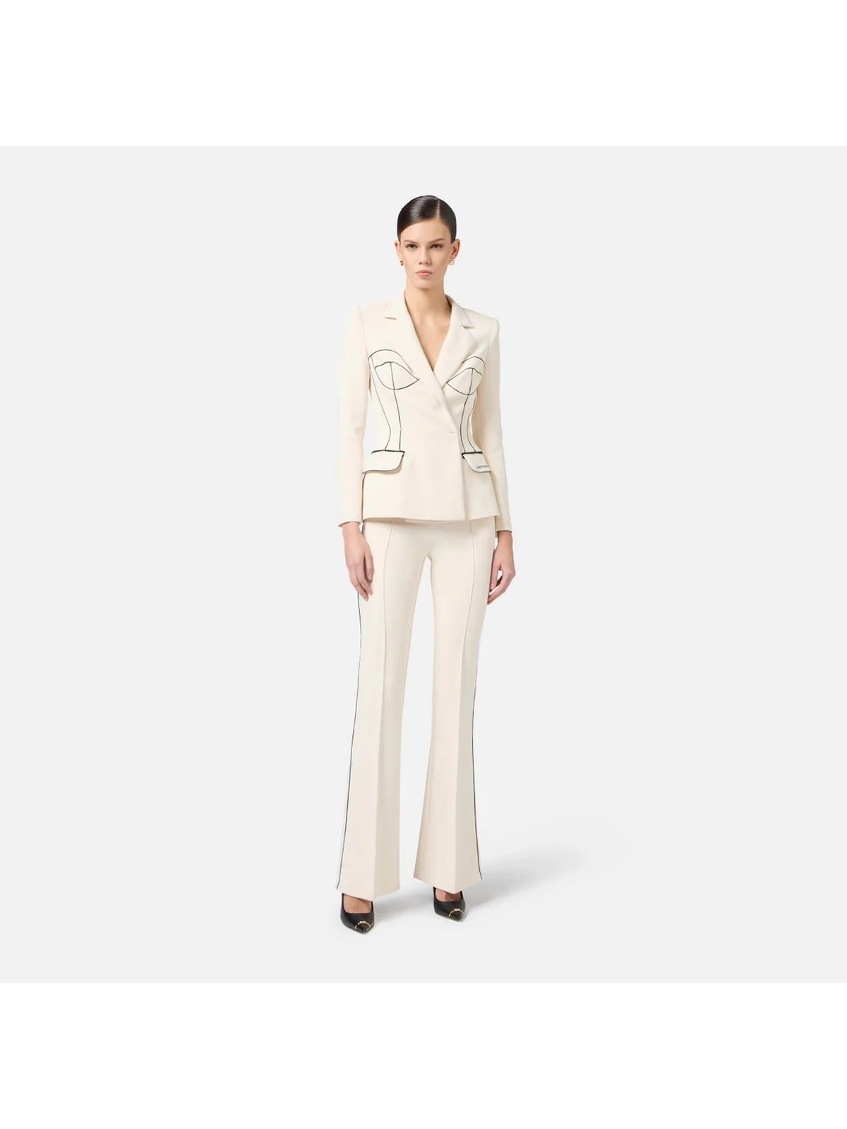 ELISABETTA FRANCHI Giacca Donna GI12951E2-E84 Beige - Image 2