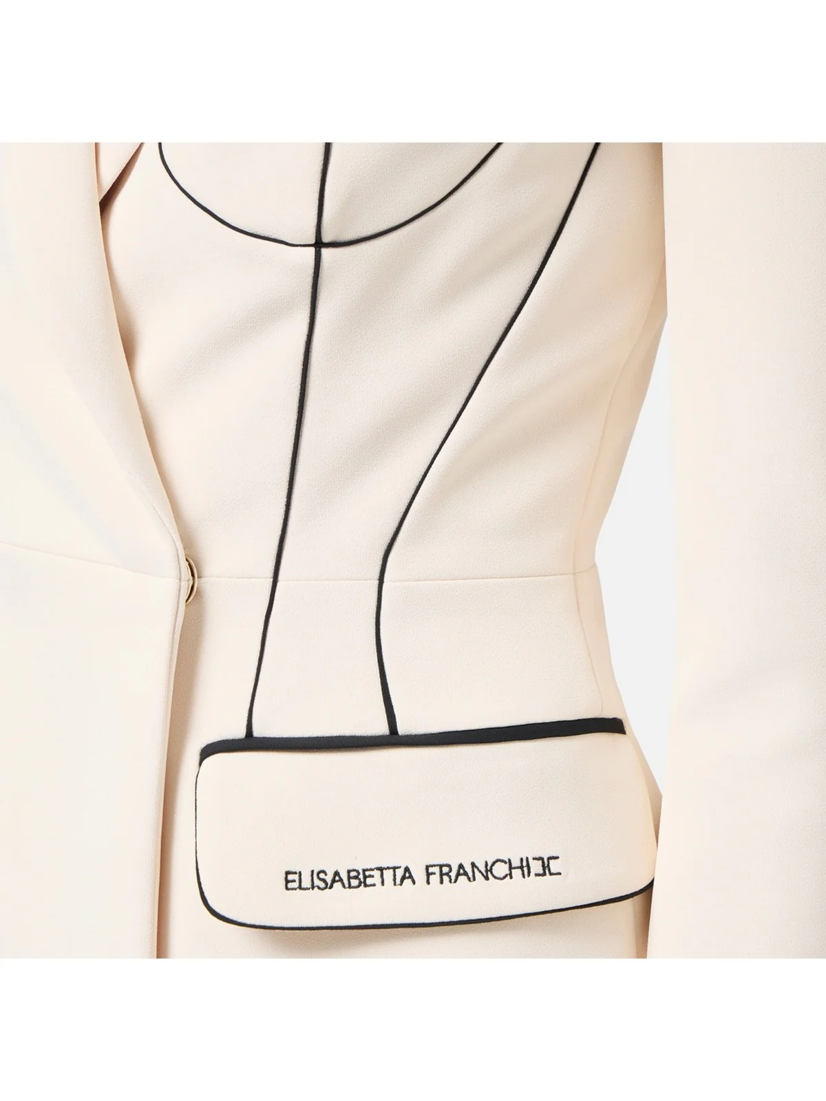 ELISABETTA FRANCHI Giacca Donna GI12951E2-E84 Beige - Image 4