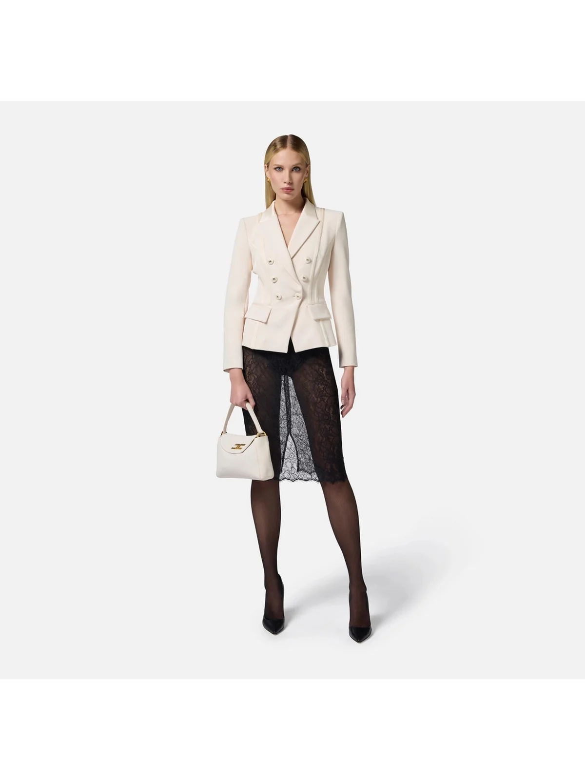 ELISABETTA FRANCHI Giacca Donna  GI14251E2-193 Beige - Image 2