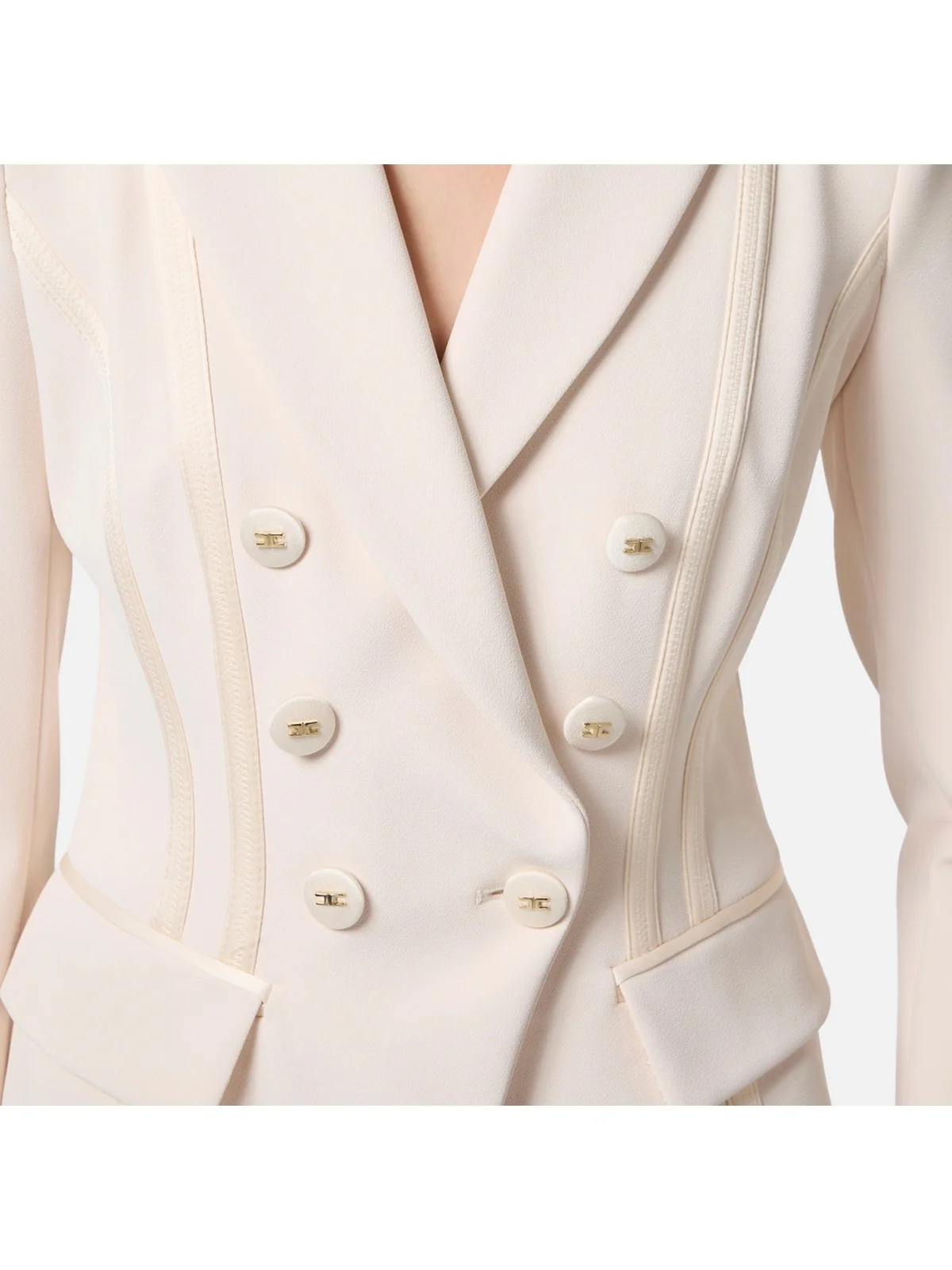 ELISABETTA FRANCHI Giacca Donna  GI14251E2-193 Beige - Image 3