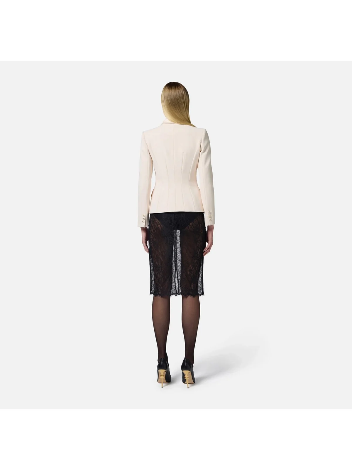 ELISABETTA FRANCHI Giacca Donna  GI14251E2-193 Beige - Image 4