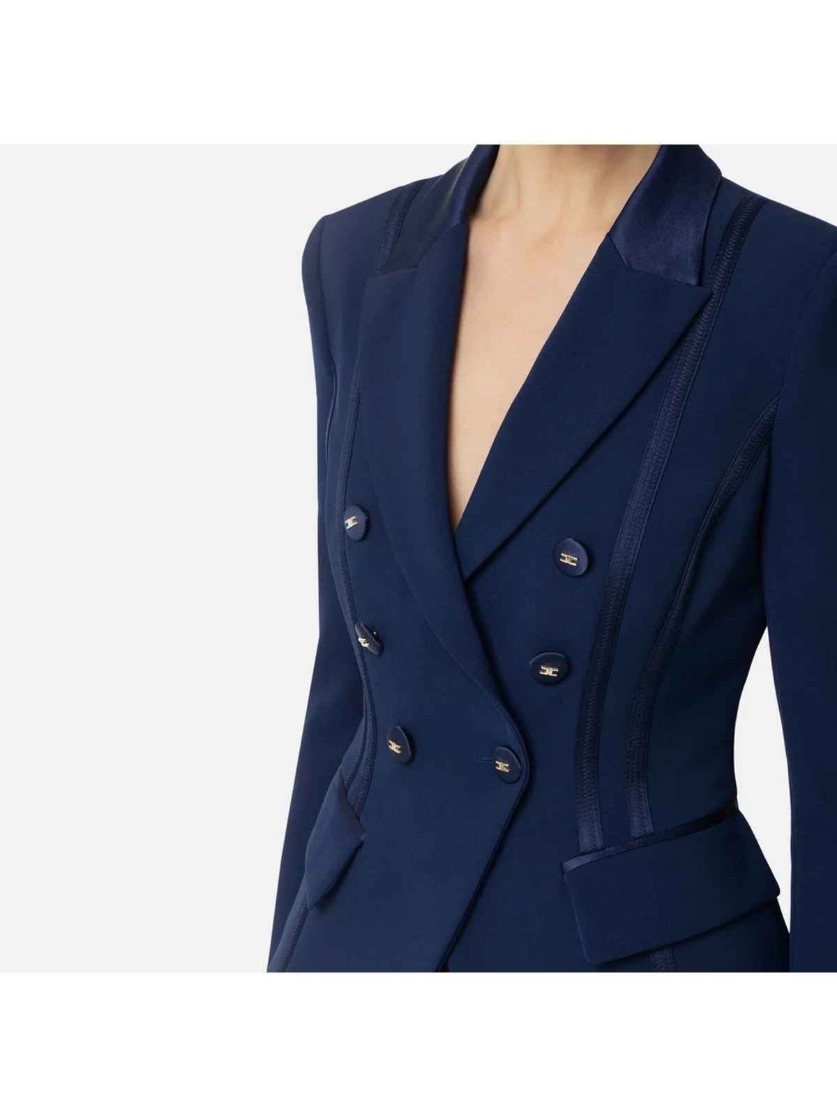 ELISABETTA FRANCHI Giacca Donna GI14251E2-DC8 Blu - Image 5