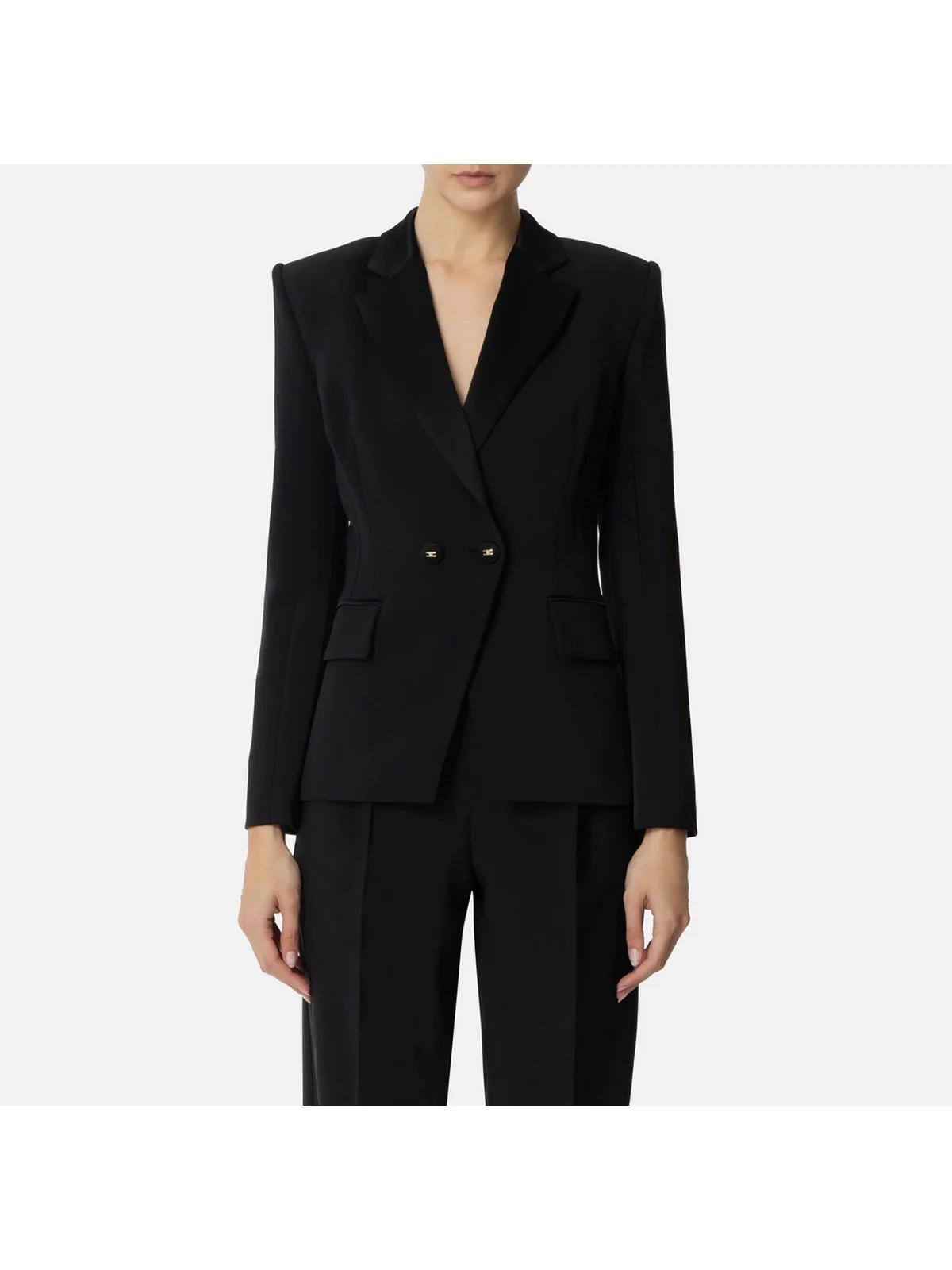 ELISABETTA FRANCHI Giacca Donna  GI14951E2-110 Nero - Image 2