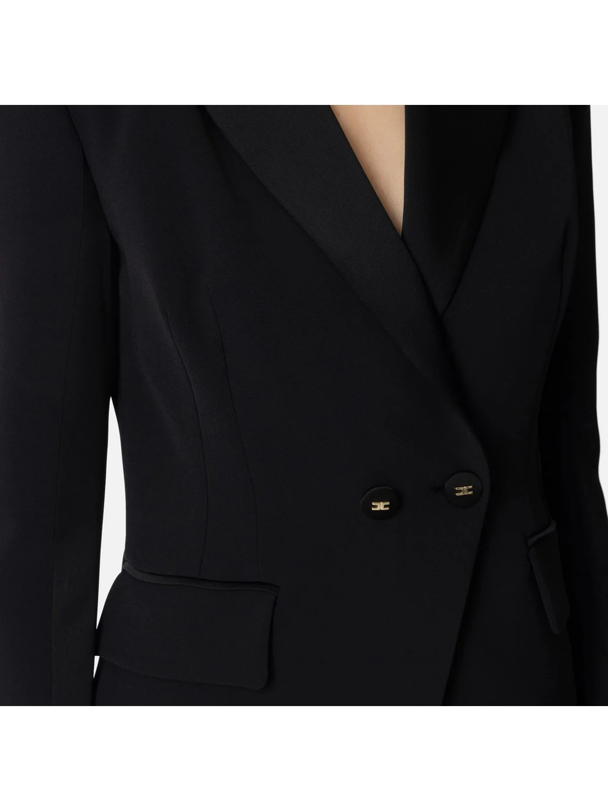 ELISABETTA FRANCHI Giacca Donna  GI14951E2-110 Nero - Image 3
