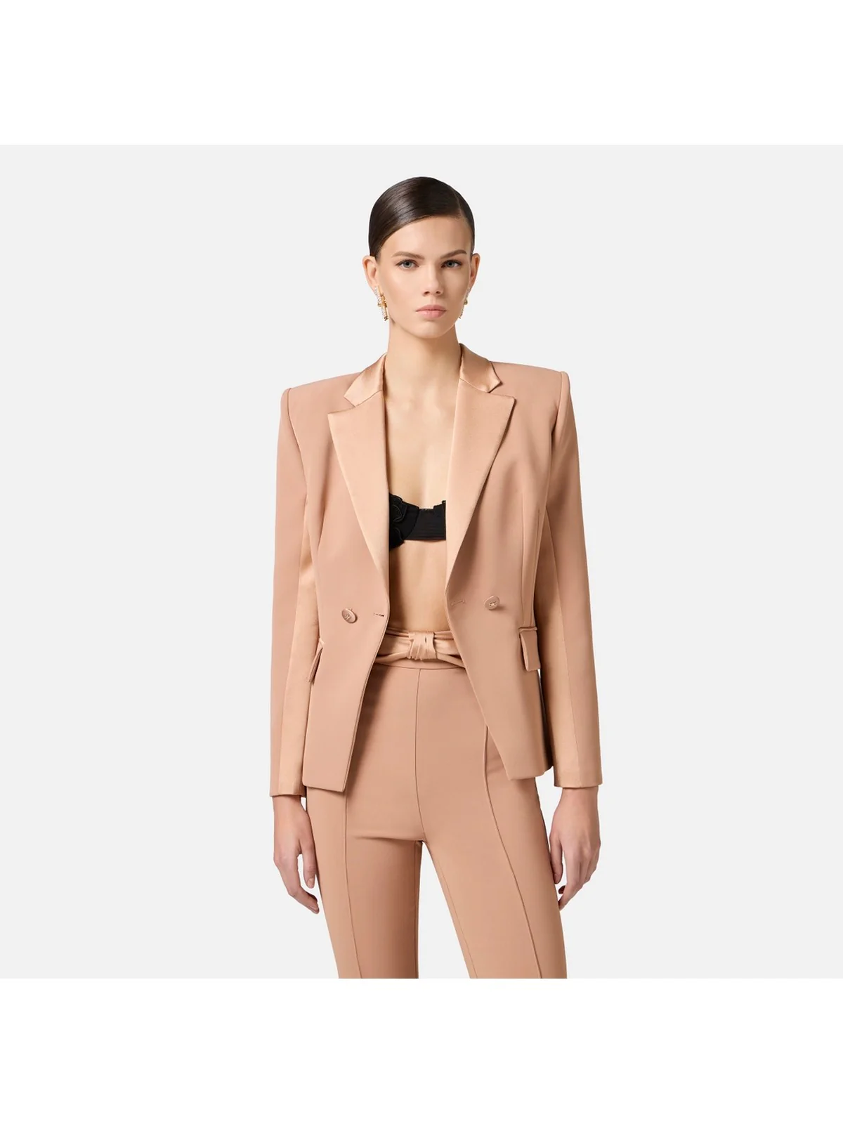 ELISABETTA FRANCHI Giacca Donna  GI14951E2-283 Beige - Image 3