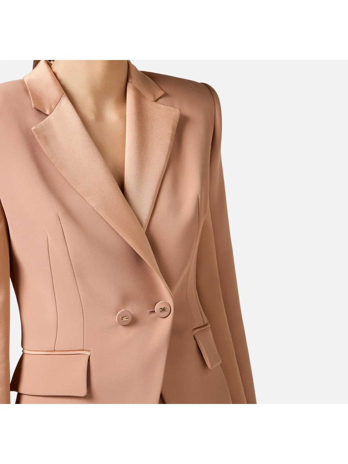 ELISABETTA FRANCHI Giacca Donna  GI14951E2-283 Beige - Image 4