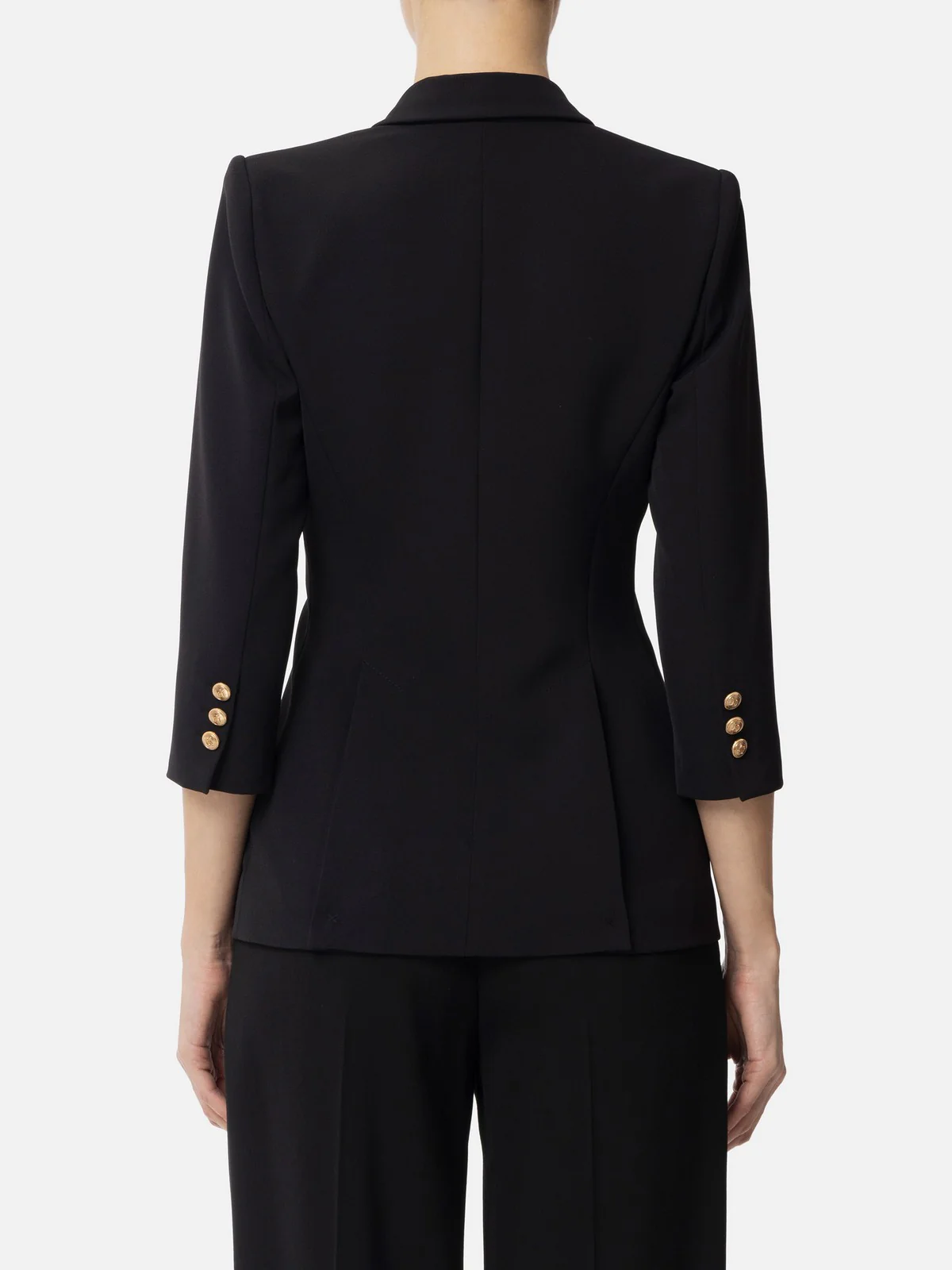 ELISABETTA FRANCHI Giacca Donna  GI16452E2-110 Nero - Image 4