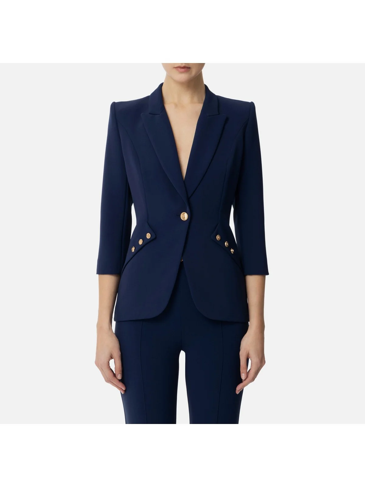 ELISABETTA FRANCHI Giacca Donna GI16452E2-DC8 Blu - Image 2