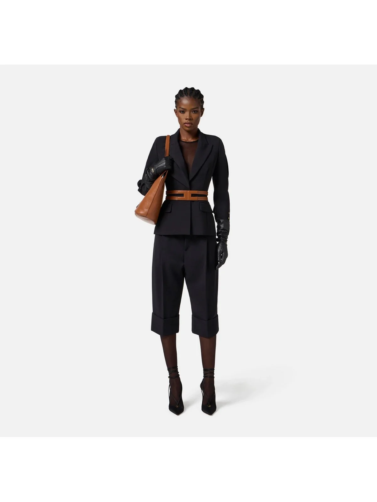 ELISABETTA FRANCHI Giacca Donna  GI17156E2 110 Nero - Image 2