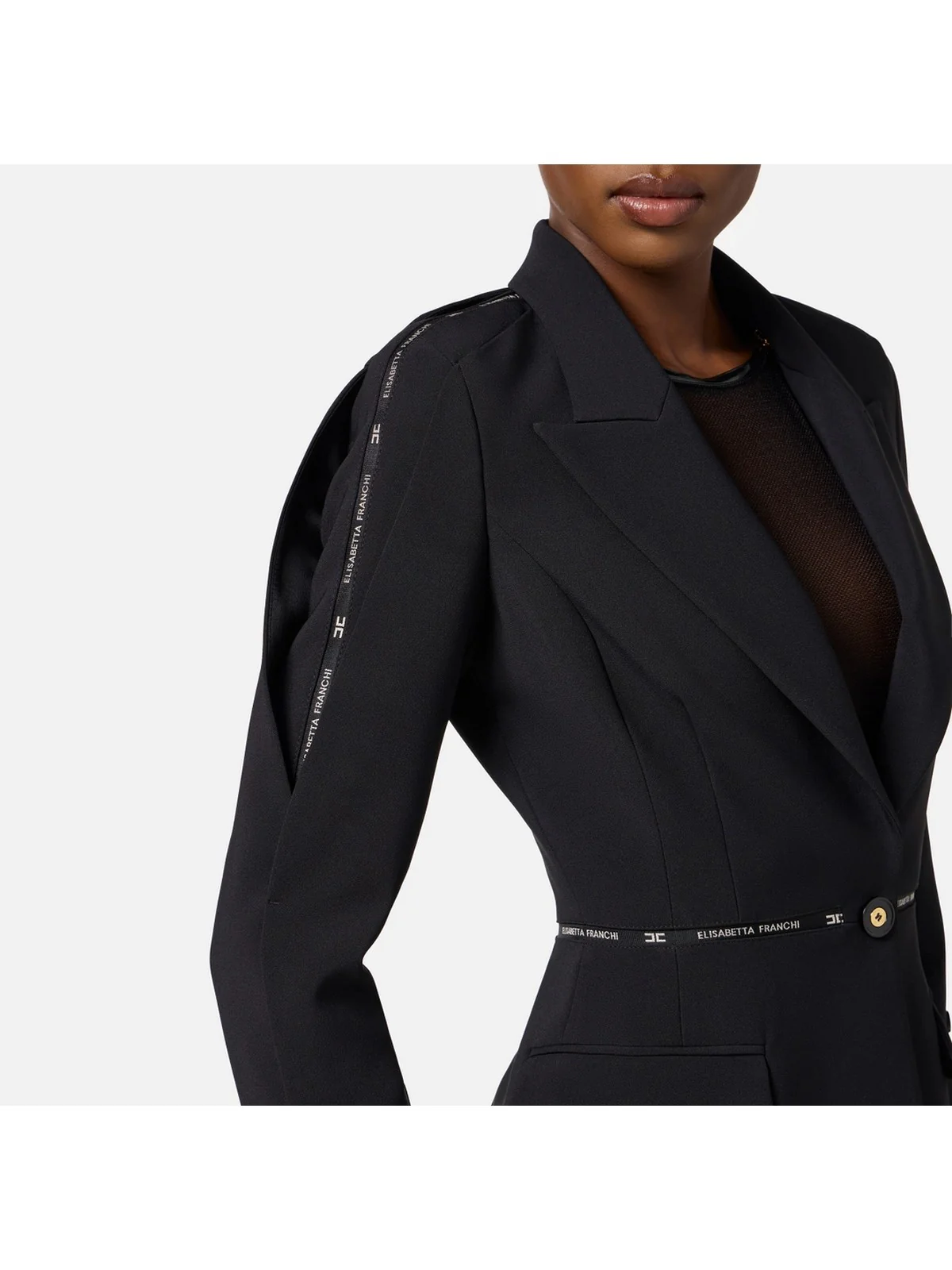 ELISABETTA FRANCHI Giacca Donna  GI17156E2 110 Nero - Image 4