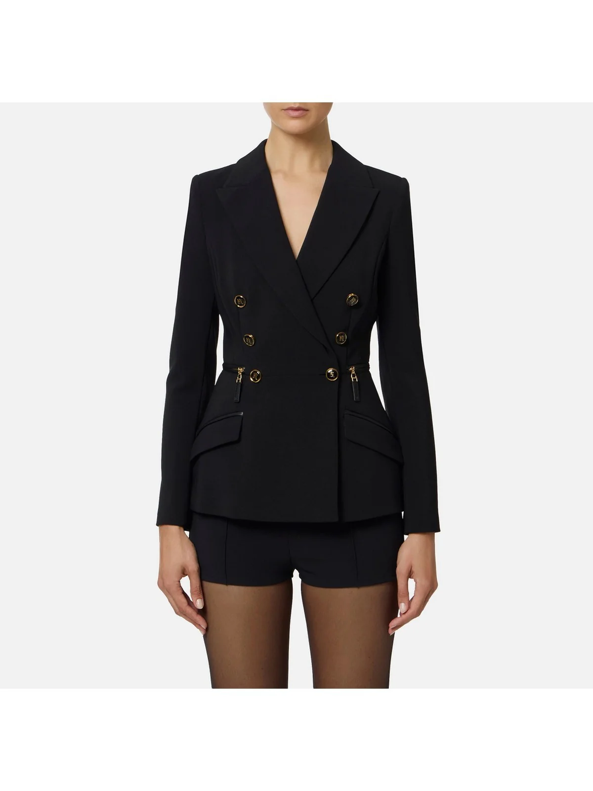 ELISABETTA FRANCHI Giacca Donna  GI17256E2 110 Nero - Image 2