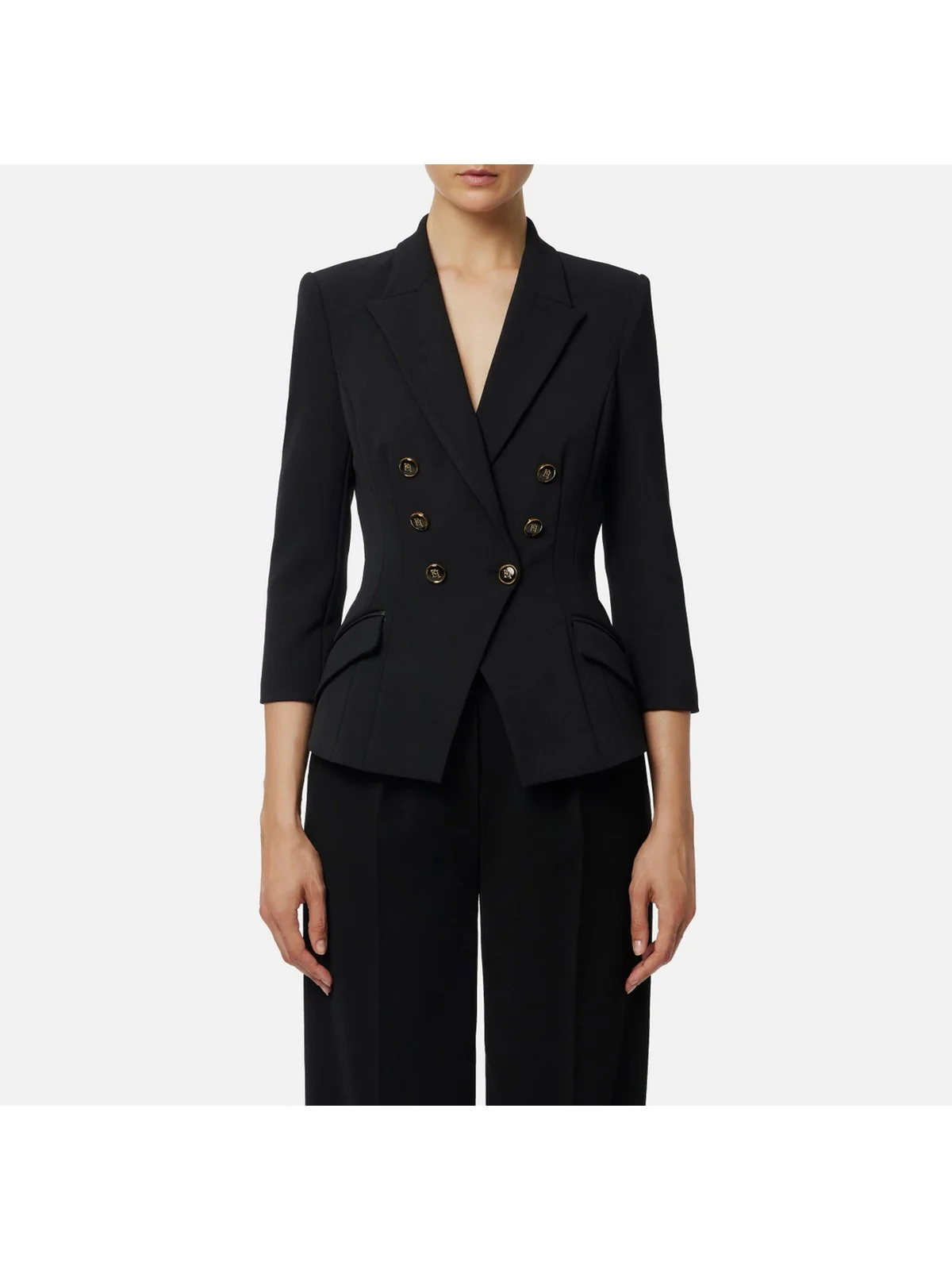 ELISABETTA FRANCHI Giacca Donna  GI17456E2 110 Nero - Image 2