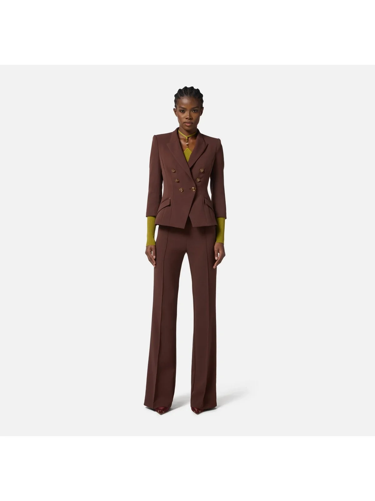 ELISABETTA FRANCHI Giacca Donna  GI17456E2 EA3 COFFEE - Image 2