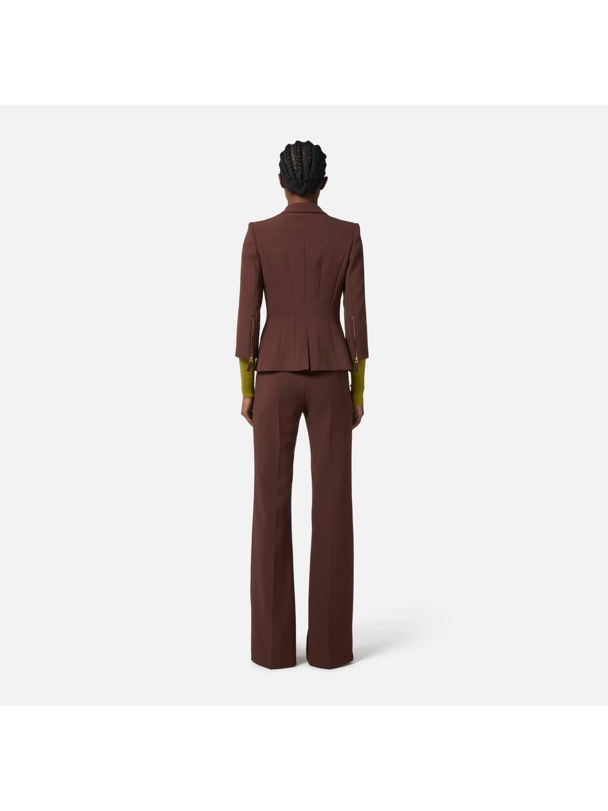 ELISABETTA FRANCHI Giacca Donna  GI17456E2 EA3 COFFEE - Image 5