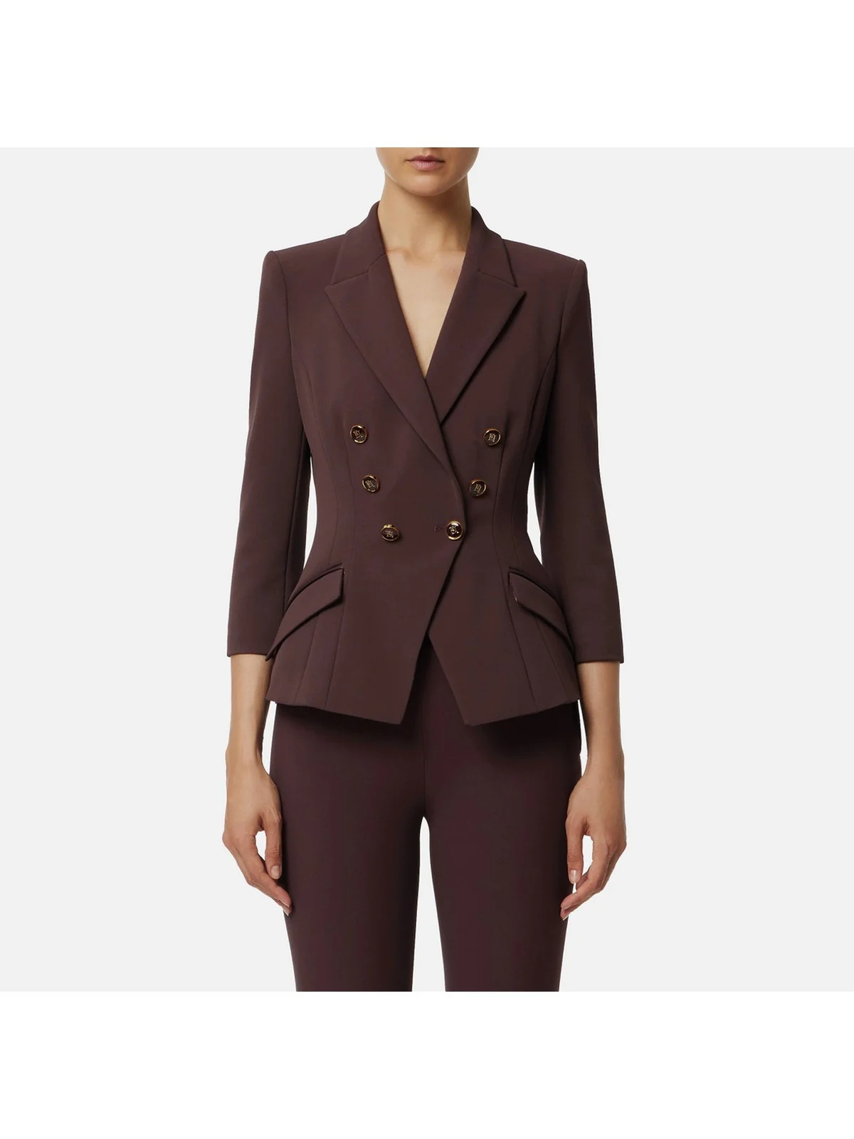 ELISABETTA FRANCHI Giacca Donna GI17456E2 EA4 MERLOT - Image 2