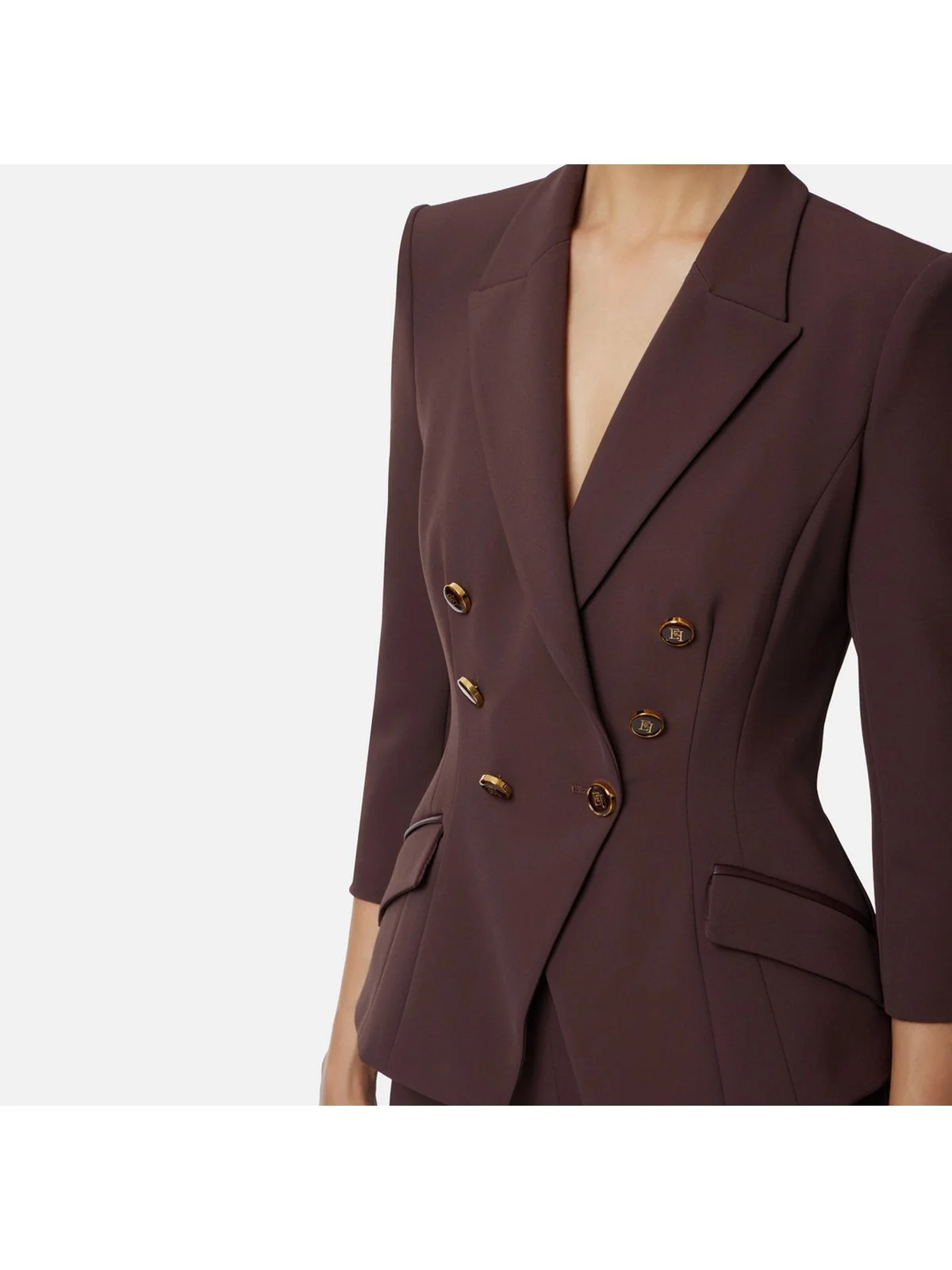 ELISABETTA FRANCHI Giacca Donna GI17456E2 EA4 MERLOT - Image 3