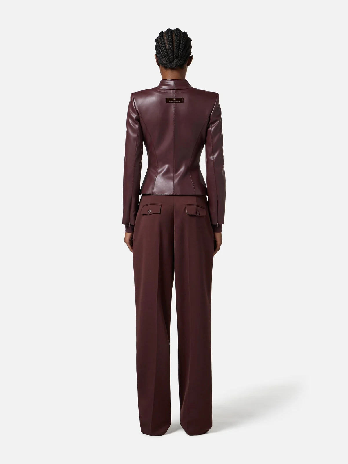ELISABETTA FRANCHI Giacca Donna  GI18757E2 EA4 MERLOT - Image 5