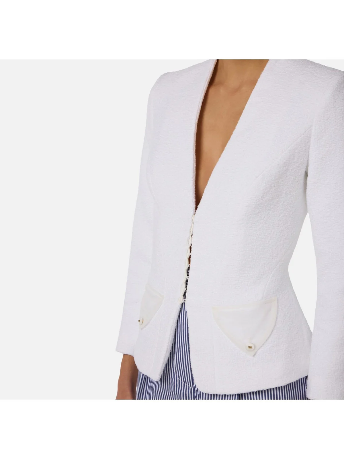 ELISABETTA FRANCHI Giacca Donna  GI20962E2 360 Avorio - Image 2