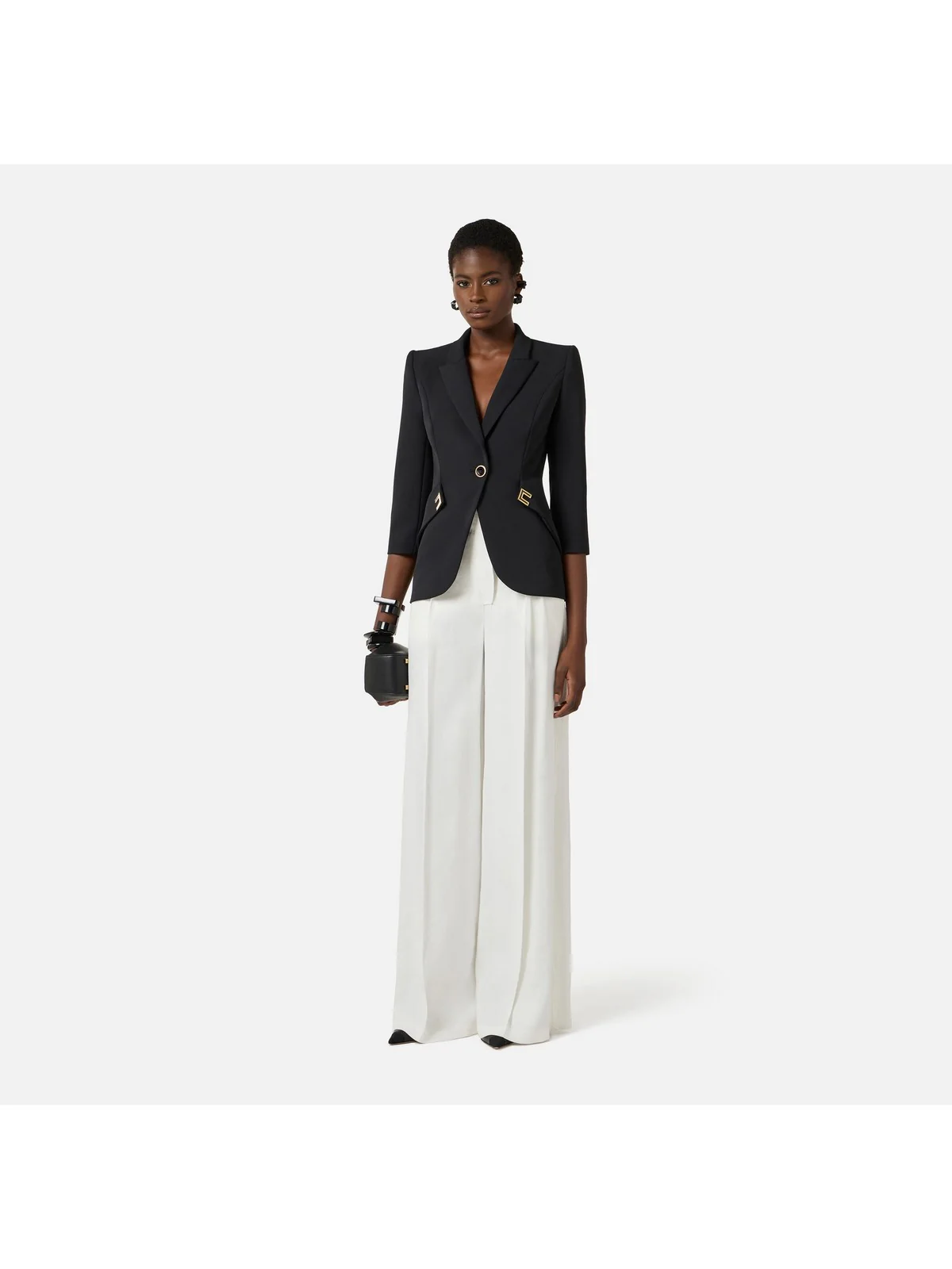 ELISABETTA FRANCHI Giacca Donna  GI21561E2 110 Nero - Image 5