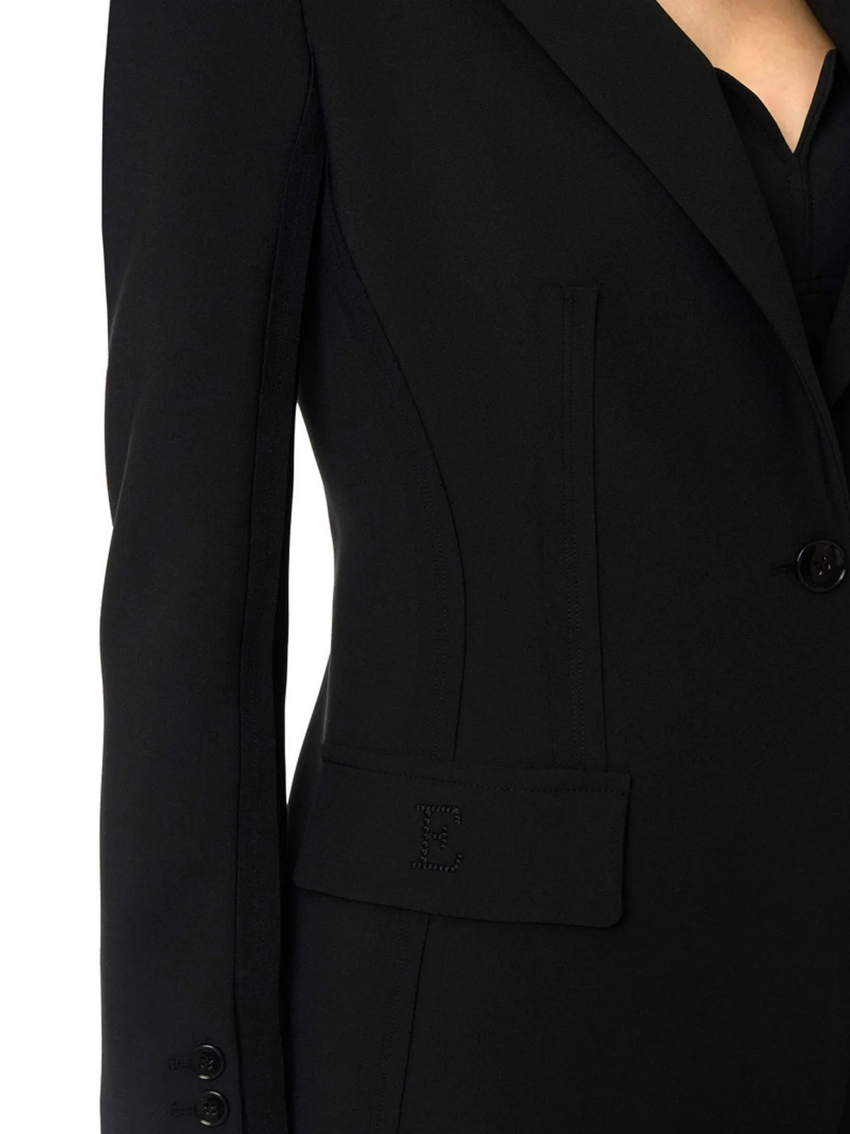 ELISABETTA FRANCHI Giacca Donna  GI21661E2 110 Nero - Image 3
