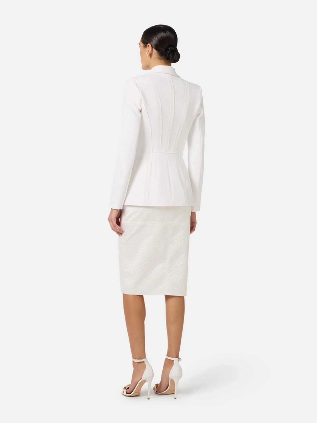 ELISABETTA FRANCHI Giacca Donna  GI21661E2 360 Avorio - Image 2
