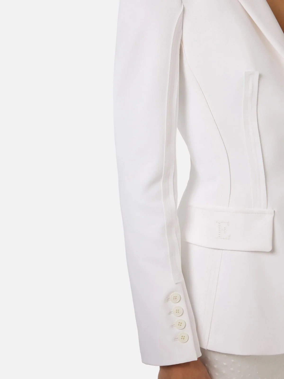 ELISABETTA FRANCHI Giacca Donna  GI21661E2 360 Avorio - Image 3