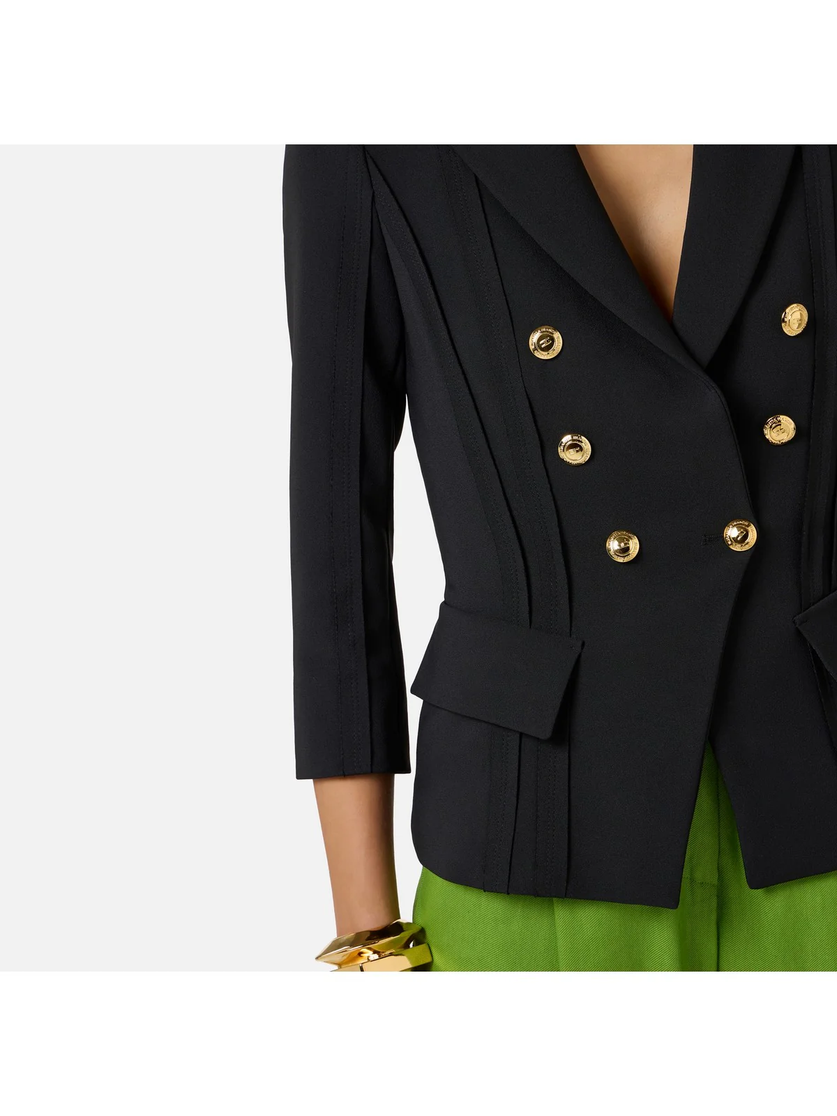 ELISABETTA FRANCHI Giacca Donna  GI21861E2 110 Nero - Image 4