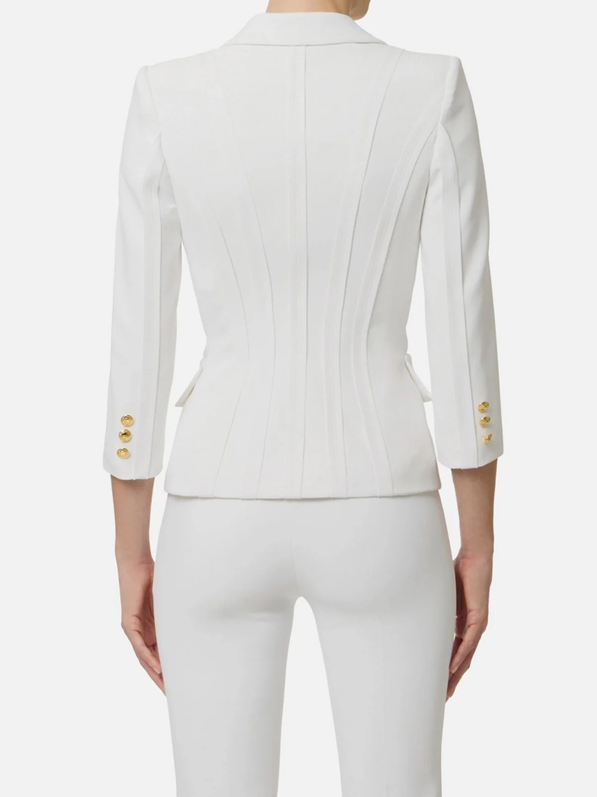 ELISABETTA FRANCHI Giacca Donna GI21861E2 360 Avorio - Image 2