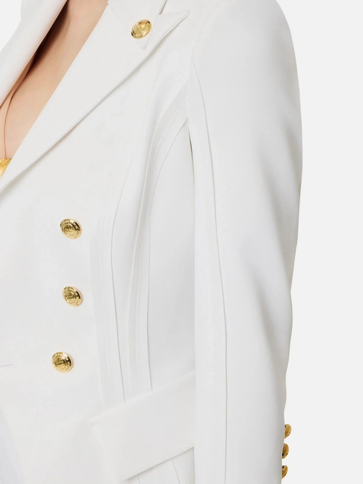 ELISABETTA FRANCHI Giacca Donna GI21861E2 360 Avorio - Image 3