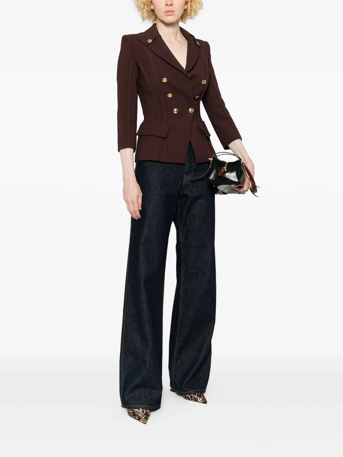ELISABETTA FRANCHI Giacca Donna  GI21861E2 644 CACAO - Image 2