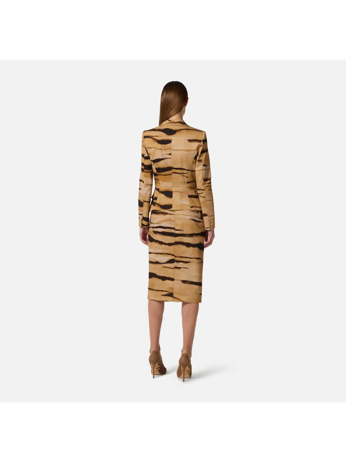 ELISABETTA FRANCHI Giacca Donna  GI23762E2 470 CAMMELLO - Image 2