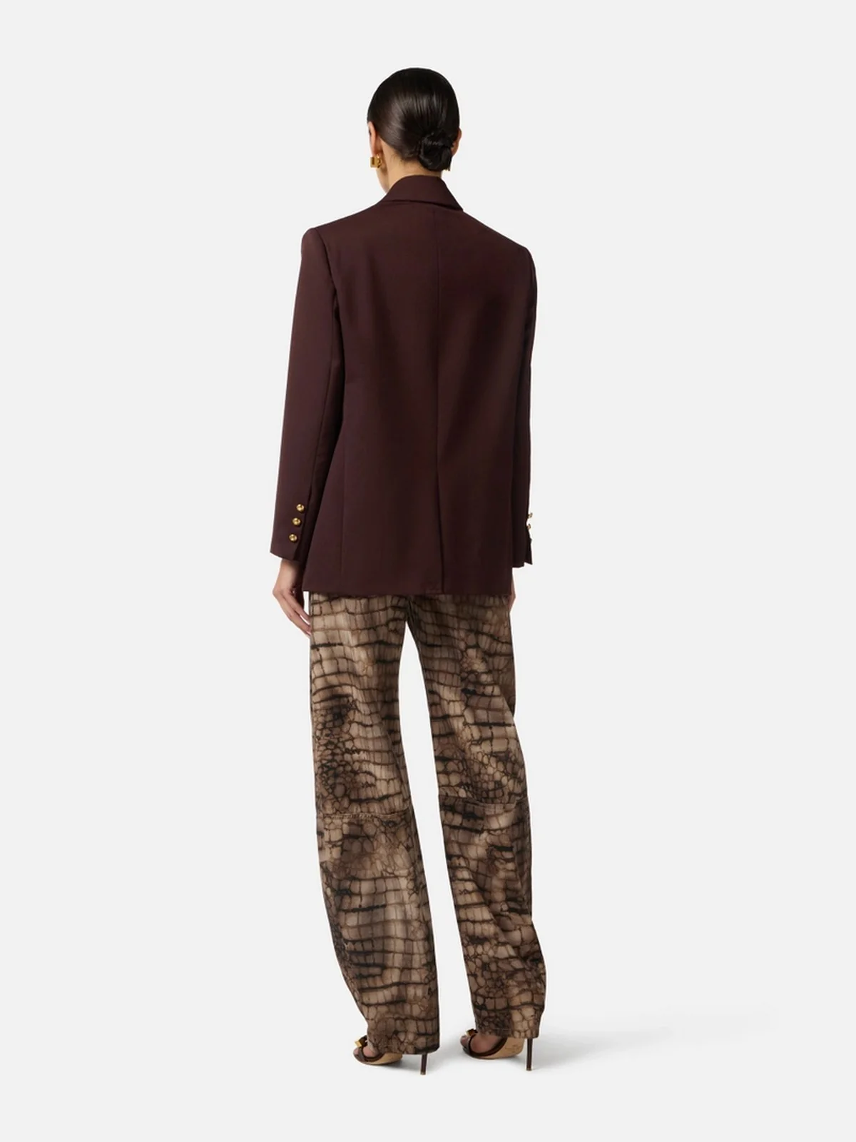 ELISABETTA FRANCHI Giacca Donna  GI23962E2 644 CACAO - Image 2