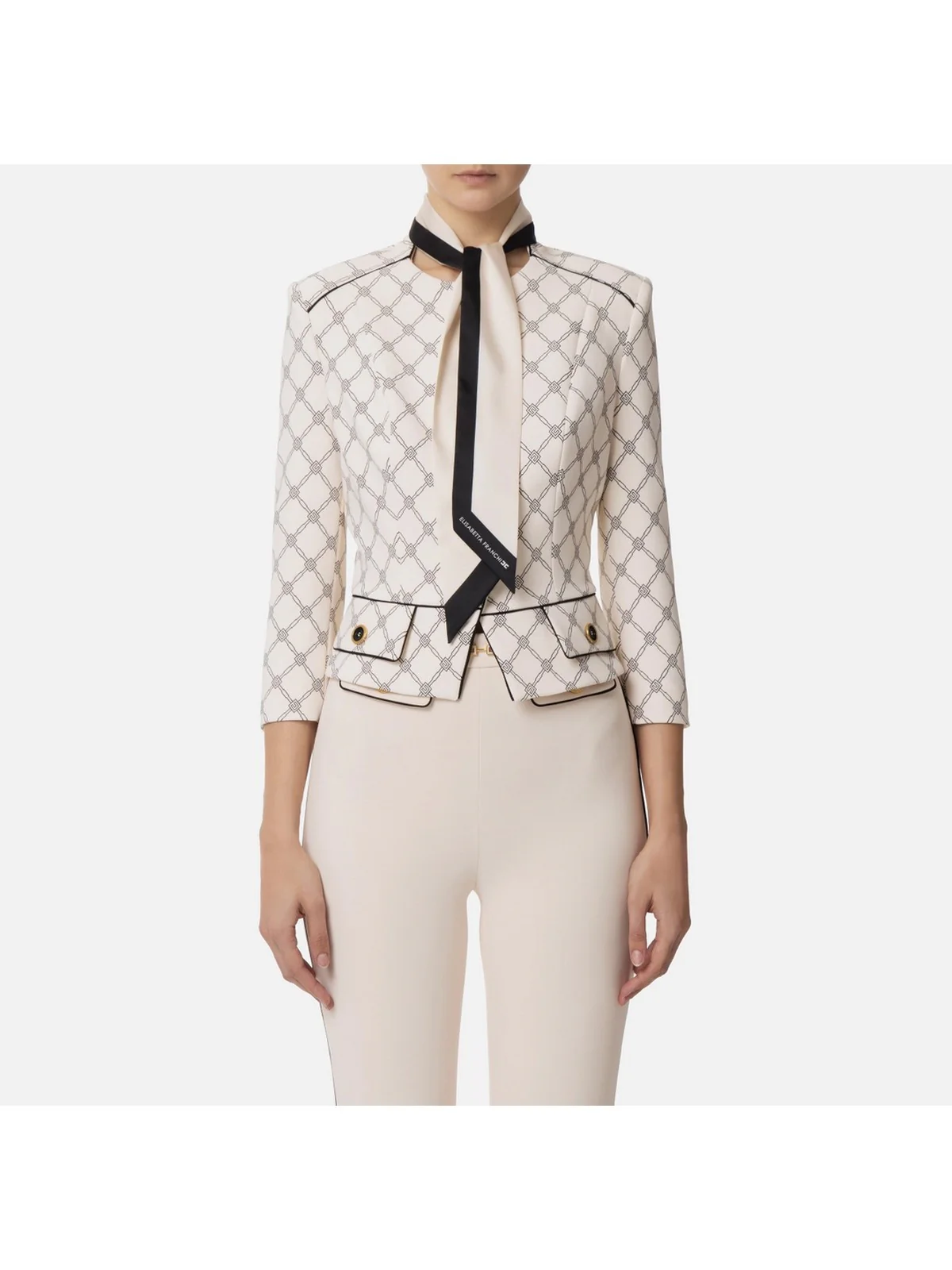 ELISABETTA FRANCHI Giacca Donna GIS5151E2-E84 Beige - Image 2