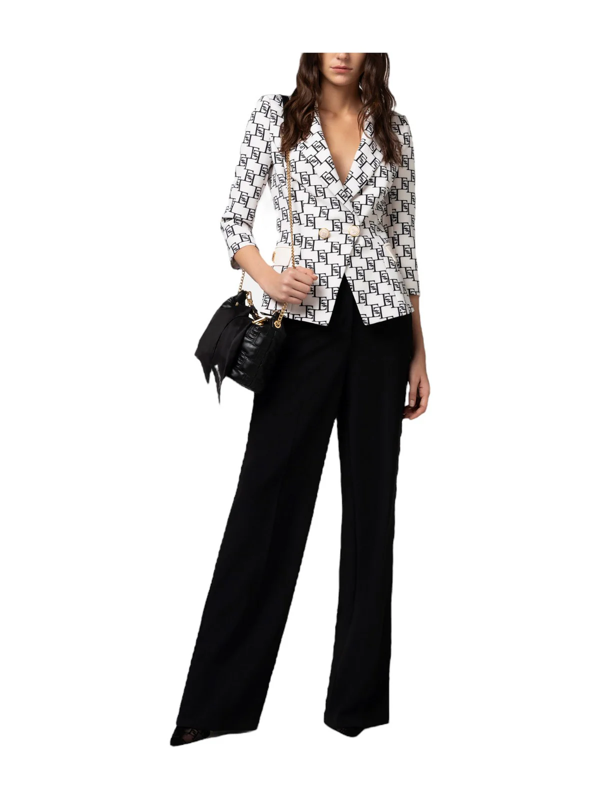 ELISABETTA FRANCHI Giacca Donna  GIS6141E2 E84 Avorio - Image 2