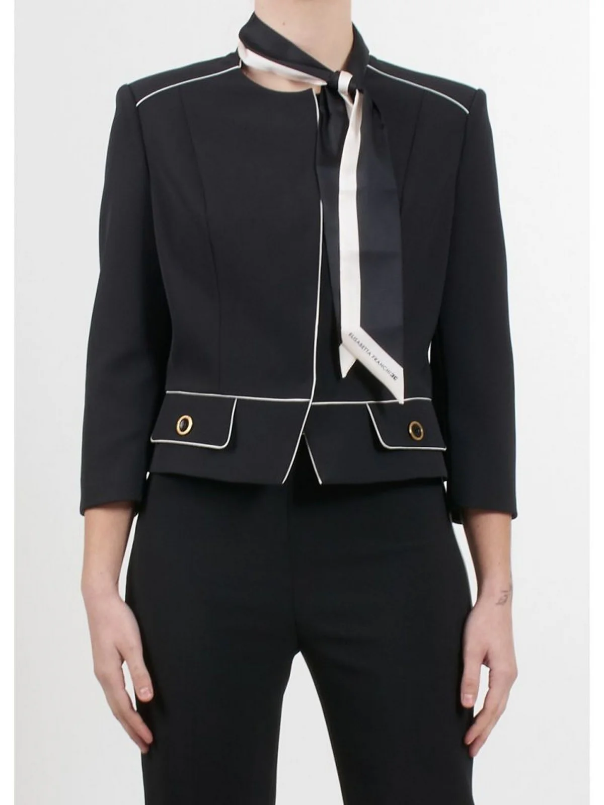 ELISABETTA FRANCHI Giacca Donna GIT5151E2-685 Nero - Image 2