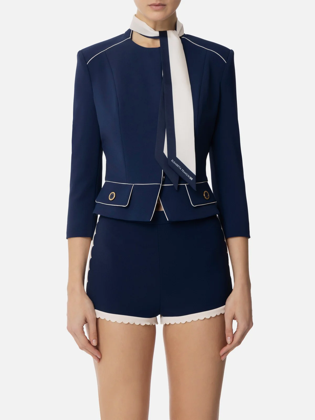 ELISABETTA FRANCHI Giacca Donna  GIT5151E2-DN9 Blu - Image 2