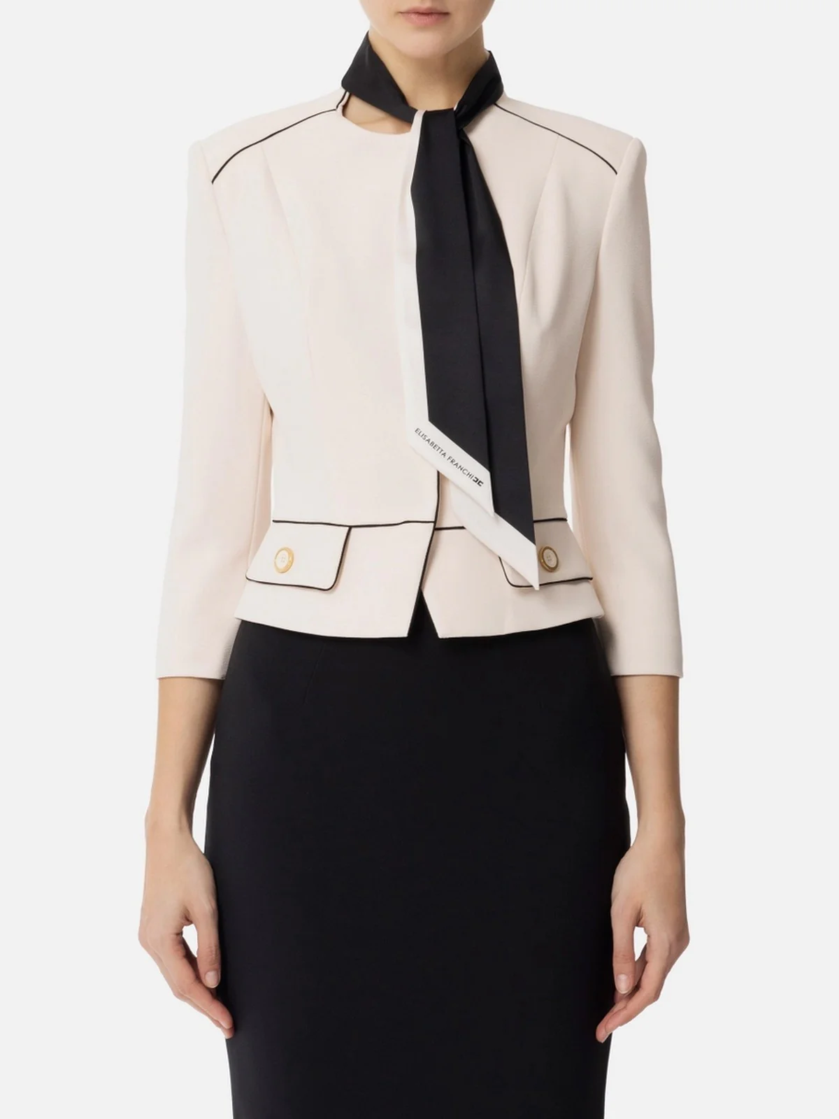 ELISABETTA FRANCHI Giacca Donna  GIT5151E2-E84 Beige - Image 2