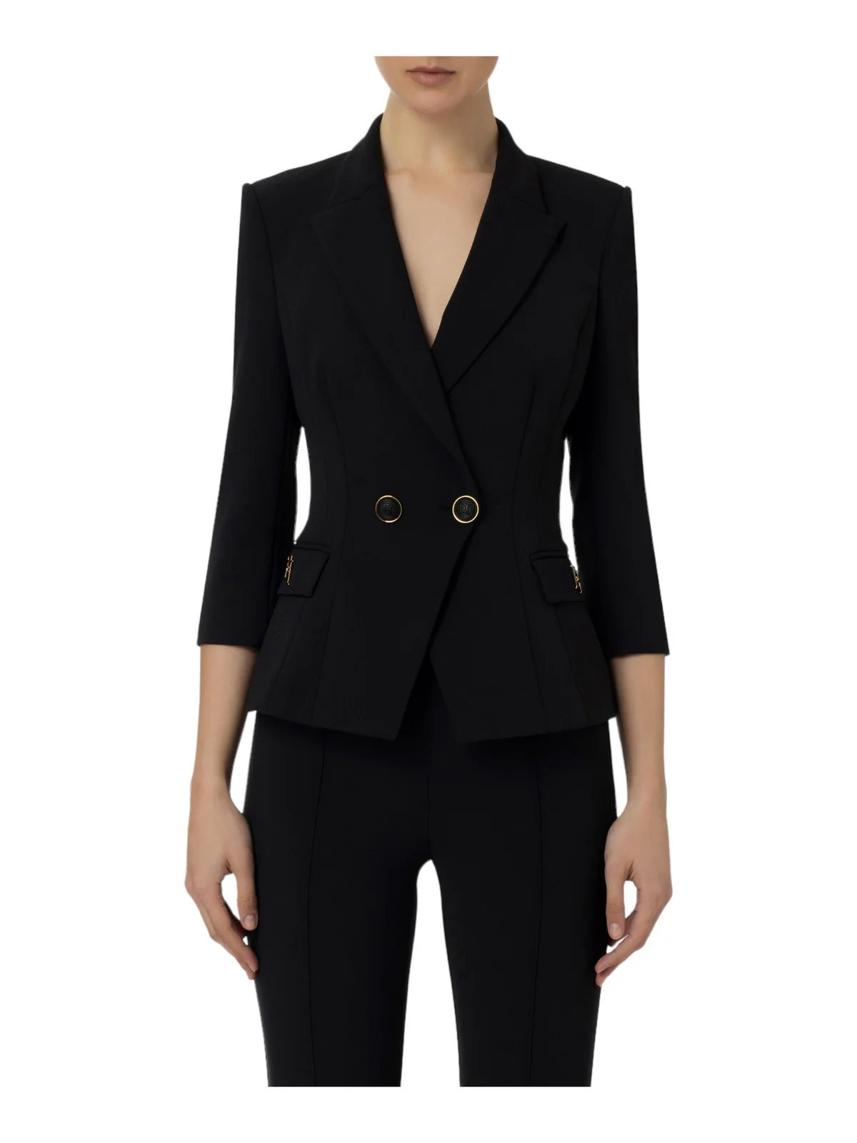 ELISABETTA FRANCHI Giacca Donna  GIT6141E2 110 Nero - Image 2