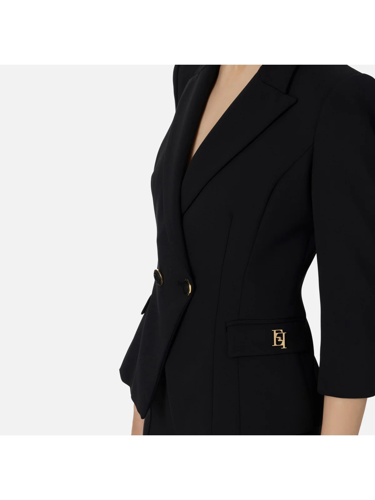 ELISABETTA FRANCHI Giacca Donna  GIT6141E2 110 Nero - Image 3