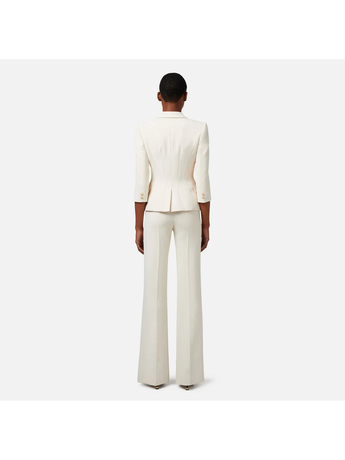 ELISABETTA FRANCHI Giacca Donna GIT6141E2 193 Avorio - Image 5