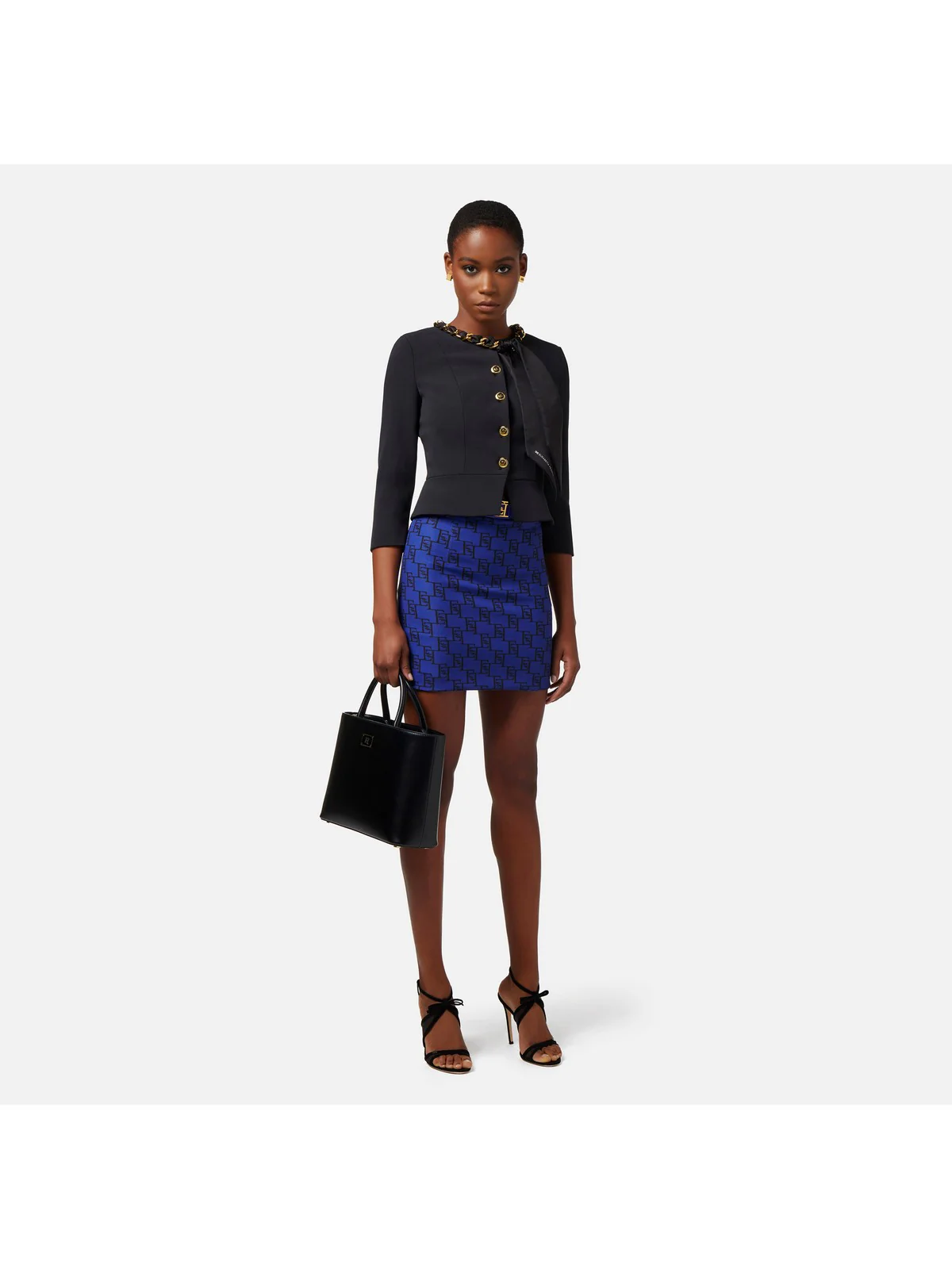 ELISABETTA FRANCHI Giacca Donna GIT7041E2 110 Nero - Image 2