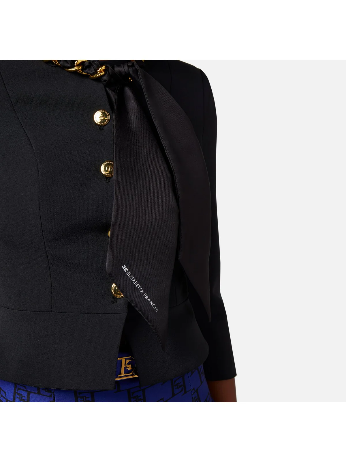 ELISABETTA FRANCHI Giacca Donna GIT7041E2 110 Nero - Image 4