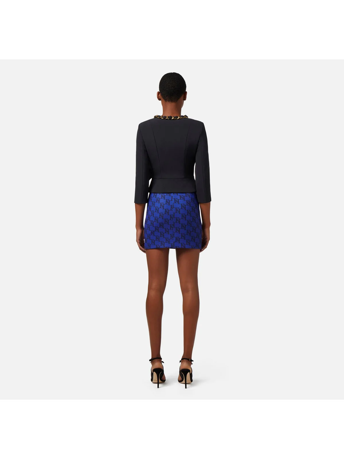 ELISABETTA FRANCHI Giacca Donna GIT7041E2 110 Nero - Image 5