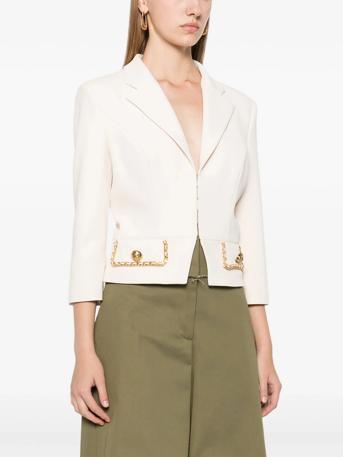 ELISABETTA FRANCHI Giacca Donna  GIT8546E2 193 Bianco - Image 2