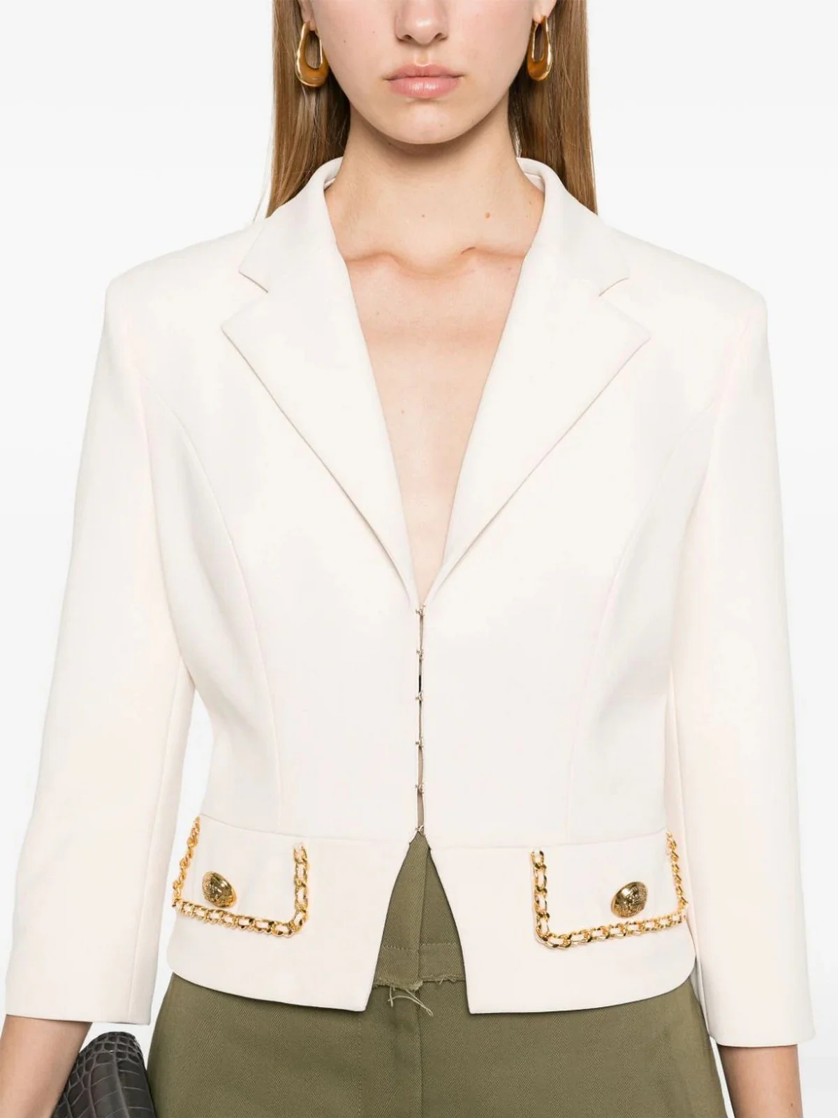 ELISABETTA FRANCHI Giacca Donna  GIT8546E2 193 Bianco - Image 4