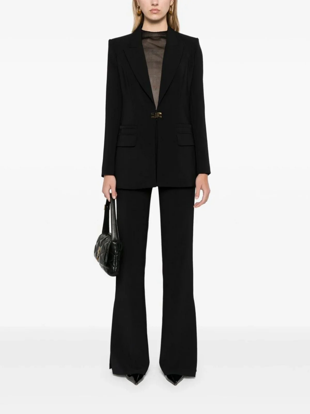 ELISABETTA FRANCHI Giacca Donna  TP00146E2 110 Nero - Image 2