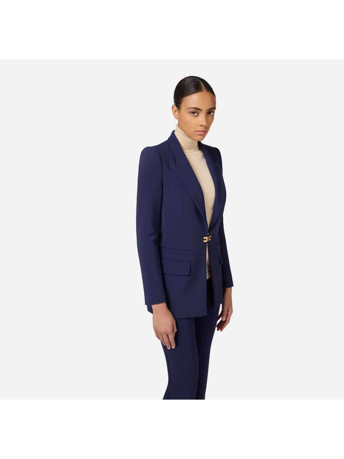 ELISABETTA FRANCHI Giacca Donna  TP00146E2 B75 Blu - Image 3
