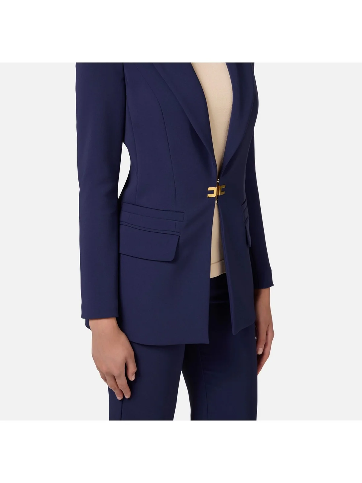 ELISABETTA FRANCHI Giacca Donna  TP00146E2 B75 Blu - Image 4